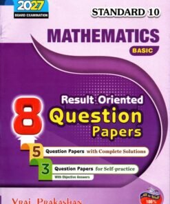 8 Exam Question Paper Mathematics Basics Std 10 Eng Med By Vraj Prakashan