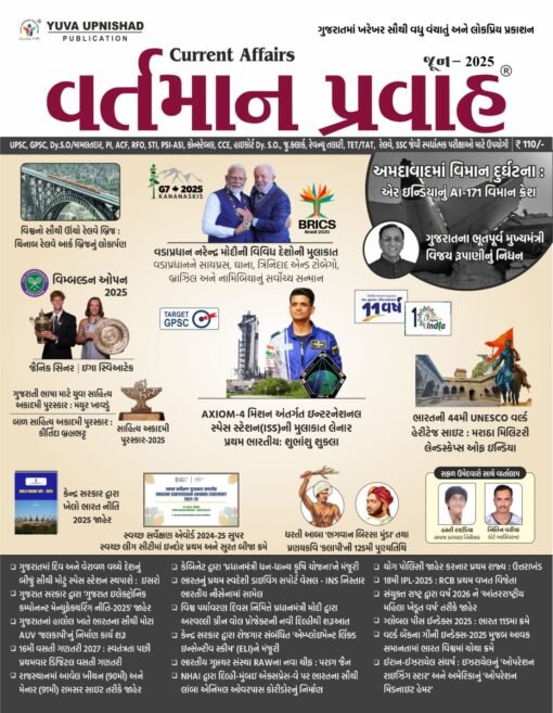 Yuva Upnishad Vartman Pravah JUNE(Current Affairs) 2025 By Yuva Upnishad