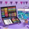 The Camel Art Studio comes packed with Oil Pastels (30 shades), Colour Pencils (12 shades), Sketchpens (12 shades), Scented Stickers (set of 22), and so much more! Safe to say, it’s the ultimate boss kit!