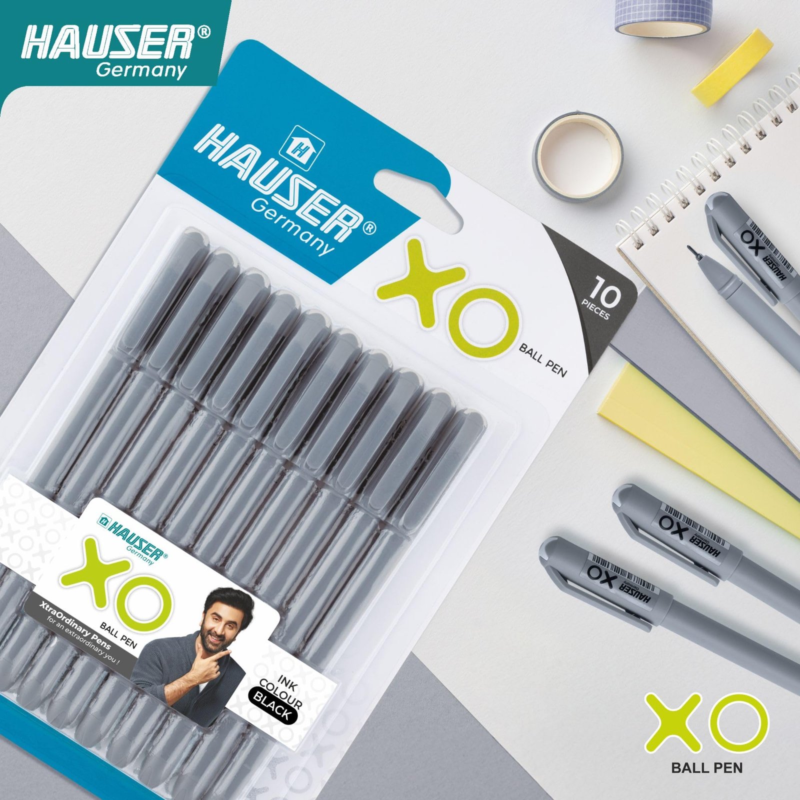 Hauser XO Ball Pen Set ( Pack of 10 )