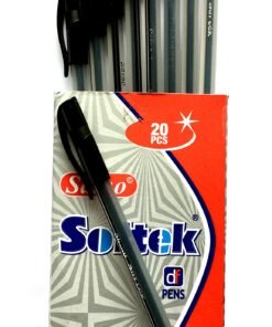 Saino Softek Ball Pen Black (Pack of 20)