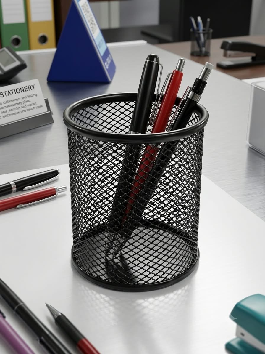 Round Pen Stand Black