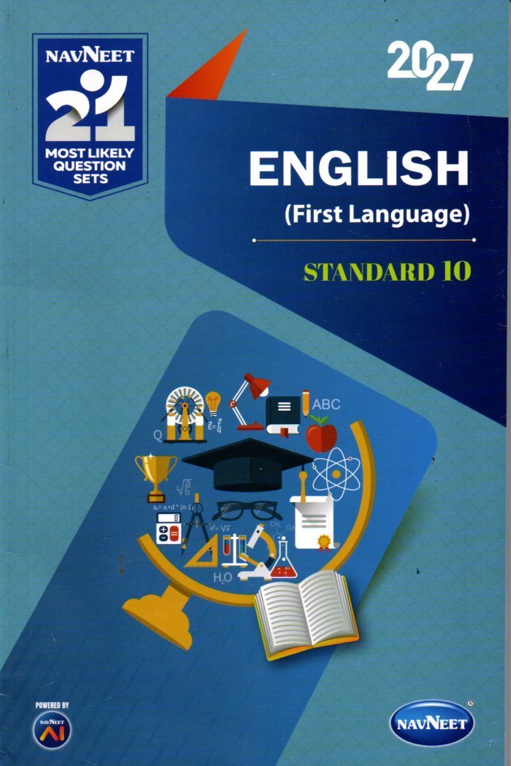 English 21 most likely Question sets std 10 By Navneet 2027